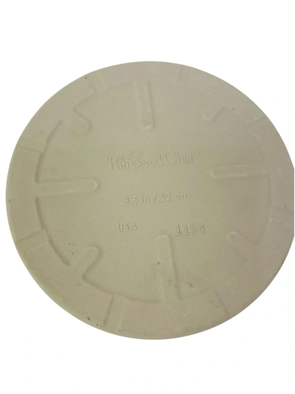 The Pampered Chef Personal Size Round Pizza Stone 8.5”